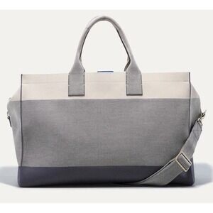 EUC Rothy's Weekender RETIRED Tote Bag Sand Stone Grey Travel Duffle Dust Bag